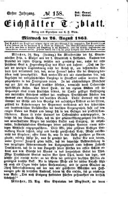 Eichstätter Tagblatt Mittwoch 26. August 1863