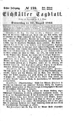 Eichstätter Tagblatt Donnerstag 27. August 1863