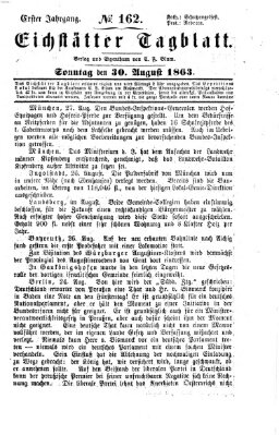 Eichstätter Tagblatt Sonntag 30. August 1863