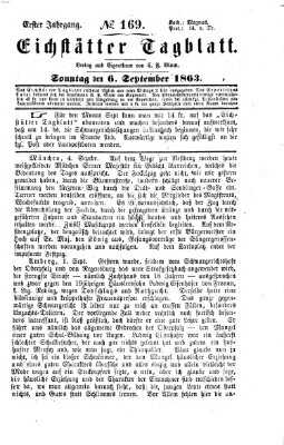 Eichstätter Tagblatt Sonntag 6. September 1863