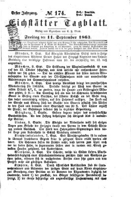 Eichstätter Tagblatt Freitag 11. September 1863