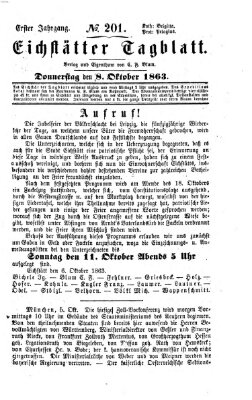 Eichstätter Tagblatt Donnerstag 8. Oktober 1863