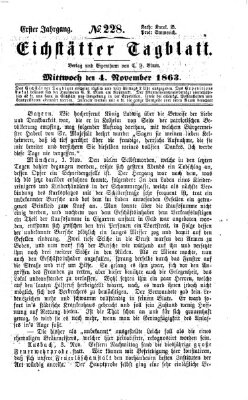 Eichstätter Tagblatt Mittwoch 4. November 1863