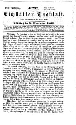 Eichstätter Tagblatt Sonntag 8. November 1863