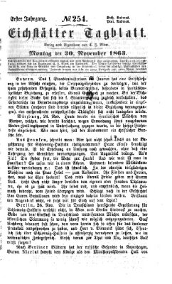 Eichstätter Tagblatt Montag 30. November 1863