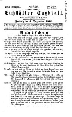 Eichstätter Tagblatt Freitag 4. Dezember 1863