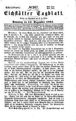 Eichstätter Tagblatt Sonntag 13. Dezember 1863