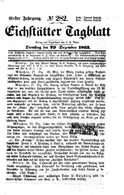 Eichstätter Tagblatt Dienstag 29. Dezember 1863