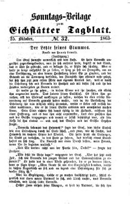 Eichstätter Tagblatt Sonntag 25. Oktober 1863