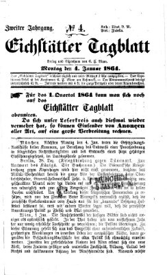 Eichstätter Tagblatt Montag 4. Januar 1864