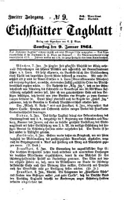 Eichstätter Tagblatt Samstag 9. Januar 1864