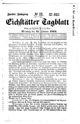 Eichstätter Tagblatt Montag 11. Januar 1864