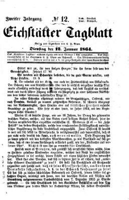 Eichstätter Tagblatt Dienstag 12. Januar 1864