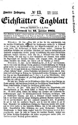 Eichstätter Tagblatt Mittwoch 13. Januar 1864