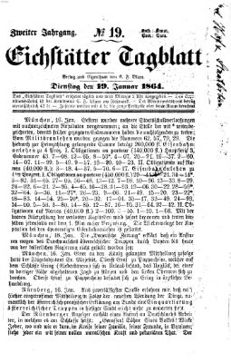 Eichstätter Tagblatt Dienstag 19. Januar 1864