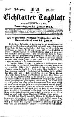 Eichstätter Tagblatt Donnerstag 21. Januar 1864