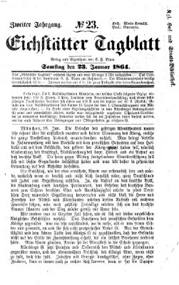 Eichstätter Tagblatt Samstag 23. Januar 1864