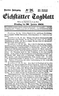 Eichstätter Tagblatt Dienstag 26. Januar 1864