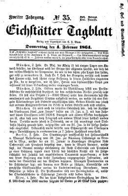 Eichstätter Tagblatt Donnerstag 4. Februar 1864