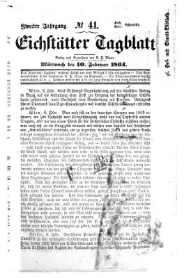 Eichstätter Tagblatt Mittwoch 10. Februar 1864