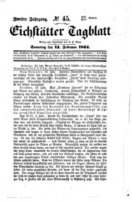 Eichstätter Tagblatt Sonntag 14. Februar 1864