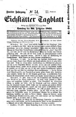 Eichstätter Tagblatt Samstag 20. Februar 1864