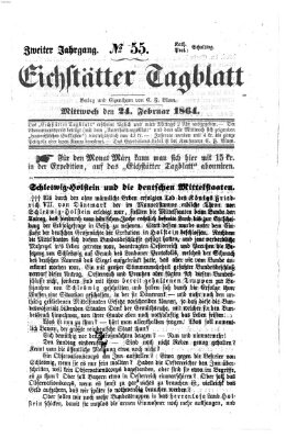 Eichstätter Tagblatt Mittwoch 24. Februar 1864