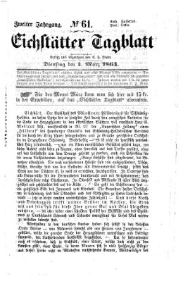 Eichstätter Tagblatt Dienstag 1. März 1864