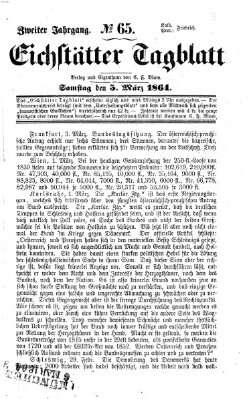 Eichstätter Tagblatt Samstag 5. März 1864