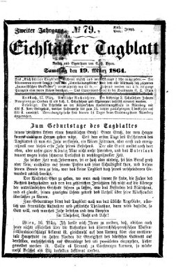 Eichstätter Tagblatt Samstag 19. März 1864