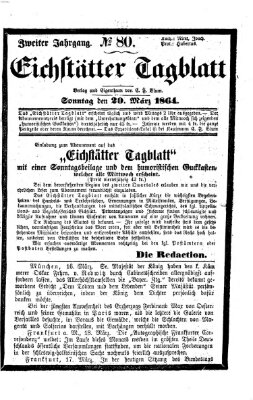 Eichstätter Tagblatt Sonntag 20. März 1864