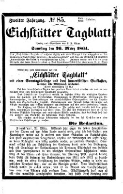 Eichstätter Tagblatt Samstag 26. März 1864