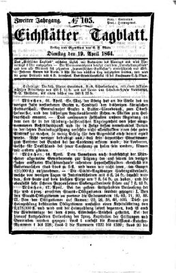 Eichstätter Tagblatt Dienstag 19. April 1864