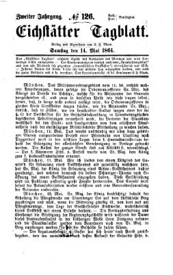 Eichstätter Tagblatt Samstag 14. Mai 1864