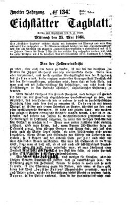 Eichstätter Tagblatt Mittwoch 25. Mai 1864