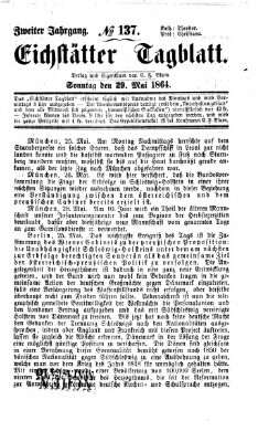 Eichstätter Tagblatt Sonntag 29. Mai 1864