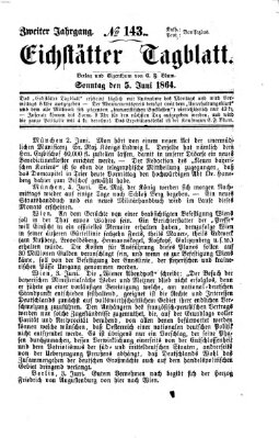 Eichstätter Tagblatt Sonntag 5. Juni 1864