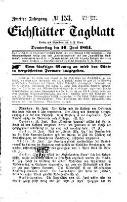 Eichstätter Tagblatt Donnerstag 16. Juni 1864