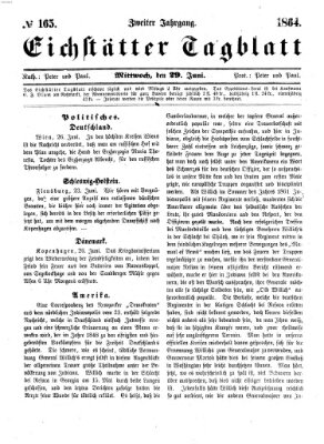 Eichstätter Tagblatt Mittwoch 29. Juni 1864