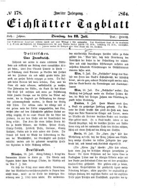 Eichstätter Tagblatt Dienstag 12. Juli 1864