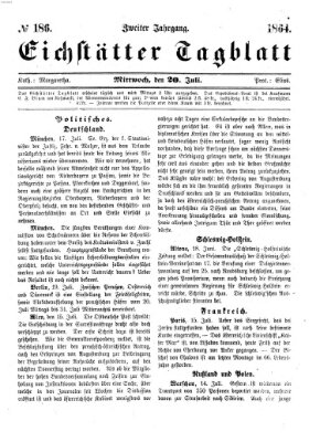 Eichstätter Tagblatt Mittwoch 20. Juli 1864