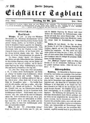 Eichstätter Tagblatt Dienstag 26. Juli 1864