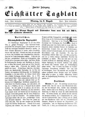 Eichstätter Tagblatt Montag 1. August 1864