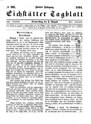 Eichstätter Tagblatt Donnerstag 4. August 1864