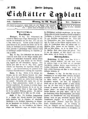 Eichstätter Tagblatt Montag 22. August 1864