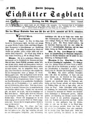 Eichstätter Tagblatt Freitag 26. August 1864