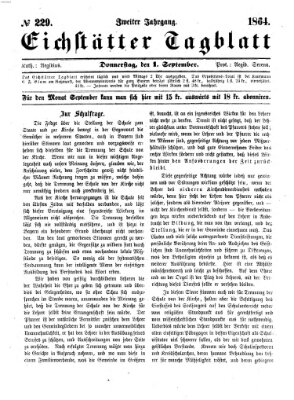 Eichstätter Tagblatt Donnerstag 1. September 1864