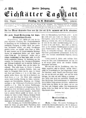 Eichstätter Tagblatt Dienstag 6. September 1864