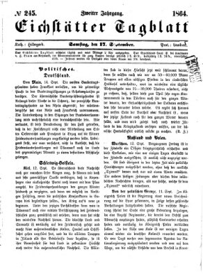 Eichstätter Tagblatt Samstag 17. September 1864