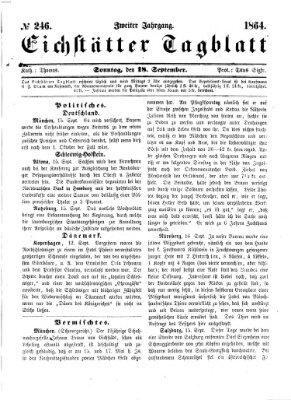 Eichstätter Tagblatt Sonntag 18. September 1864